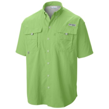 Columbia Overhemd Heren, PFG Bahama II Short Sleeve LichtGroen, 84QRYVSFO